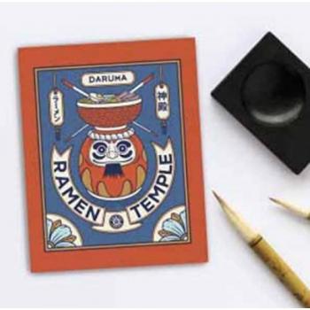 Cuaderno Vintage Japonés Daruma Cuquiland