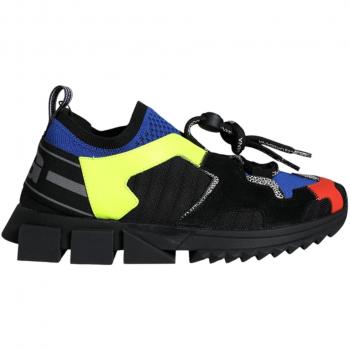 Dolce & Gabbana Multicolor Mesh Sorrento Trekking Sneakers Shoes - EU38/US8