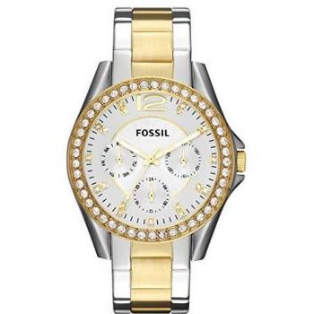 Fossil Reloj Analógico para Mujer de Cuarzo con Correa en Acero Inoxidable ES3204
