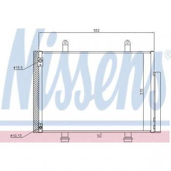 Condensador de aire acondicionado NISSENS NIS 940356
