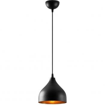 Lámpara colgante Tattoo 2396, Ø18 cm, negro/dorado