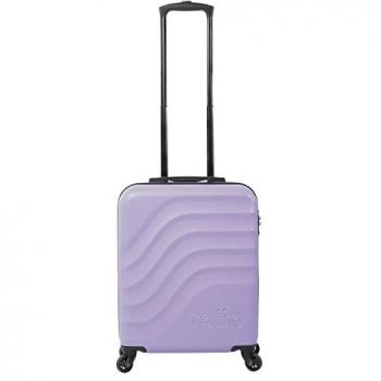 Maleta Trolley Cabina TOTTO Bazy Morado, 55 x 40 x 20 cm, Capacidad 40 L, Alta Resistencia a Impactos, Ruedas 360º, Manija Telescópica,