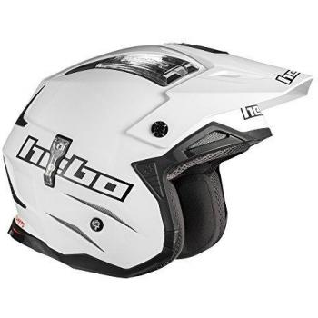 HEBO ZONE 02 CASCO DE MOTO PARA TRIAL, COLOR BLANCO L blanco