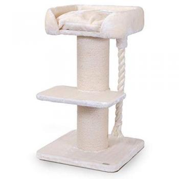 Árbol rascador para gatos Quapas! Ruffles crema 60x60x115 cm