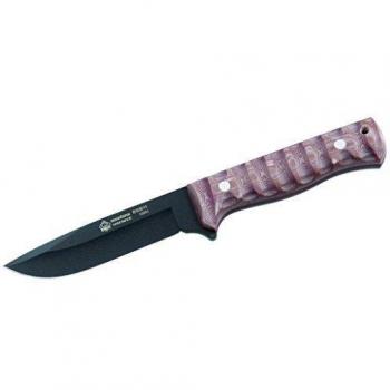 PUMA Gürtelmesser Montana - Cuchillo de Hoja Fija, Color Negro