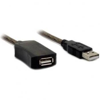 Cabo USB 2.0 Extensor con Repetidor 10m Negro XUREP10