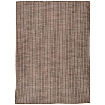 Alfombra de exterior de tejido plano 200x280 cm Color Gris, Taupé, Marrón - Alfombras de área para Sala de Estar, Dormitorio, Habitación, Salón