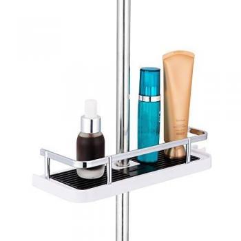 ASTOTSELL Baño Estante de ducha, Estante de ducha colgante Estante de ducha con hebilla y Gancho de ducha para poste de ducha de 19 mm-25 mm