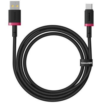 Cable de carga rápida Baseus Dura USB Tipo A a Tipo C 60 W 1 m Negro Rojo
