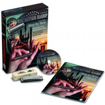 Hohner Step by Step Blues Harp Starter Set with Instruction Book and CD