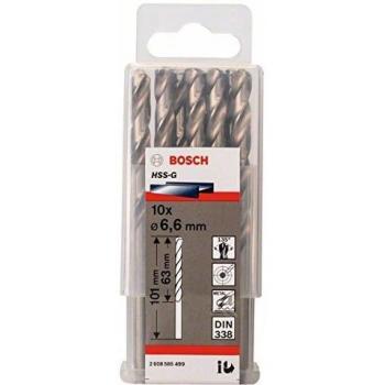 Bosch 2 608 585 499 - Pack de 10 brocas para metal HSS-G, DIN 338