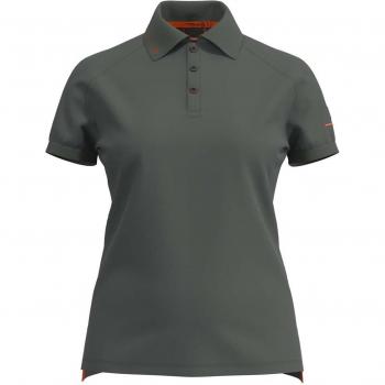 Polo de Trabajo Ternua Aibar de Manga Corta Verde Oscuro para Mujer