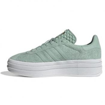 Zapatillas Adidas Gazelle Bold Mujer Verde Hazy / Blanco