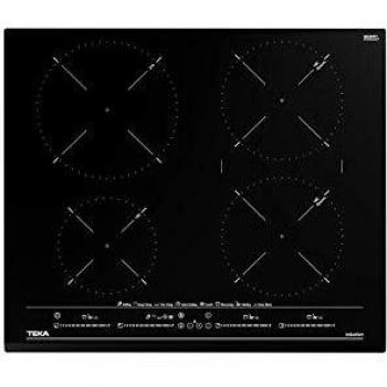 Teka |Placa de inducción MasterSense de 60cm con 4 zonas con 8 funciones directas | 5.3 x 60 x 51 | Negro