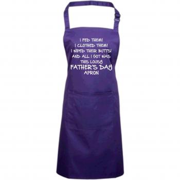 I con su cierre de limpieza para manguera! I los vistió! I limpiaron sus traseros!'y todo tipo de I fue un mísero delantal Father's DAY' de utensilios de cocina/molde de horno para/barbacoa delantal