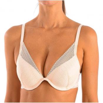 Sujetador bralette de encaje con aros Selene Martina en color maquillaje/Rosé, talla 95B