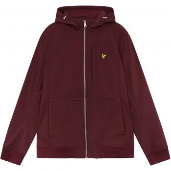 Lyle & Scott Men's Fleece Lined Softshell Jacket - Burgundy - Small
