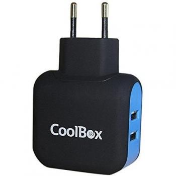 CoolBox- RT2 RubberTouch Cargador de pared USB