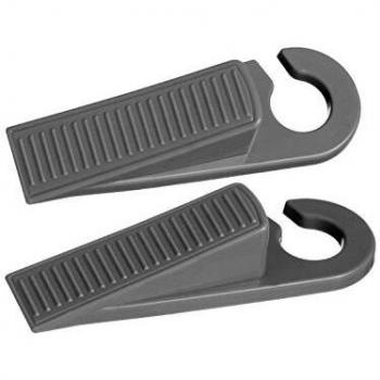 Hauck Stop Me Door Stopper Wedge, Non-Skid for Baby Safety, Home and Office, Grey, Pack of 2