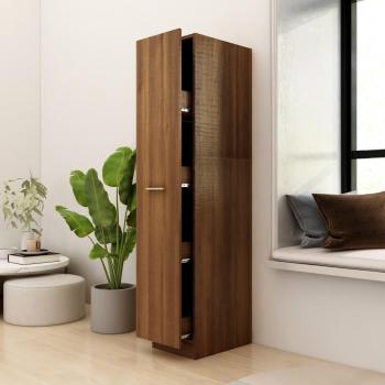 Armario boticario contrachapado marrón roble 30x42,5x150 cm Madera multicapa