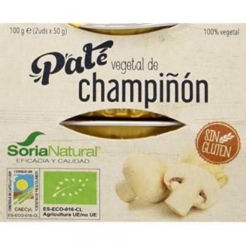 Alecosor Pate Vegetal De Champiñon Faja 2 Ud 50 Gr Bio Pack 2 Unidades Alecosor 300 g