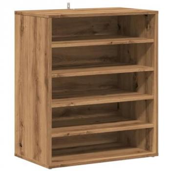 Mueble Zapatero de Madera Ingeniería Roble Artisan 60x35x70 cm