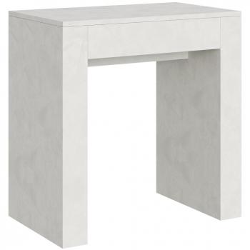Consola extensible 78x47/299 cm efecto madera blanco espatulado