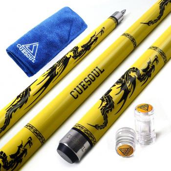 CUESOUL SOOCOO Serie 5819 oz 11.5mm Tip Arce Cue Stick con Set Conjunto/Eje Protector y Toalla Cue