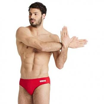 Bañador Slip Arena Performance Team Rojo Blanco para Hombre