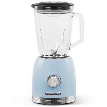 Schneider SCBL15BL Batidora de Vaso Vintage 800W Azul