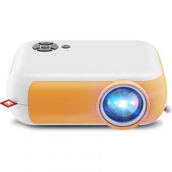 Miniproyector LED WiFi 1080P Full HD HDMI USB, Reproductor Multimedia Inteligente Portátil para el Hogar
