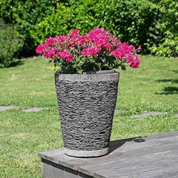 Maceta Cónica de Pizarra 50 cm - Wanda Collection para Jardín y Terraza Zen