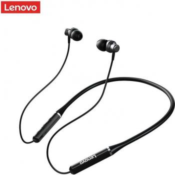 Auriculares Intrauditivos Lenovo HE05 con Banda para el Cuello, Inalámbricos Bluetooth 5.0, Micrófono y Cancelación de Ruido