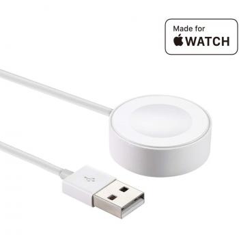 Apple Watch Cargador [Apple MFi Certificado] IQIYI 0.3M Base de Carga Magnética para iWatch Base Dock de Carga Magnética para el Apple Watch 38mm y 42mm/Apple Wath Series 1/2/3
