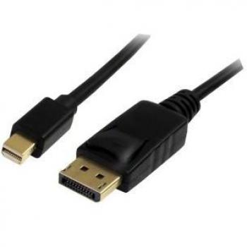StarTech.com 2m Mini DisplayPort to DisplayPort 1.2 Adapter Cable M/M - 4K x 2K UHD, mDP to DP Converter Cord for Monitor, Male to Male, 3840 x 240