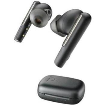 HP Poly Voyager Free 60 UC True Wireless Bluetooth Headset with USB-C Adapter and Charging Case - Carbon Black