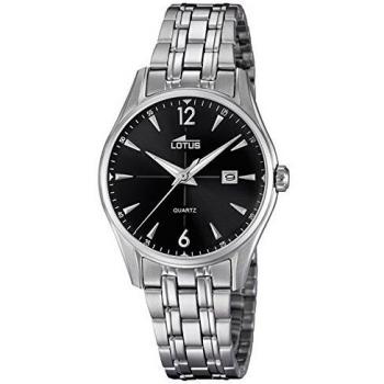 Reloj Clásico Lotus de Acero para Mujer - Últimas Unidades Outlet, Caja de Acero Plateado y Correa de Acero Plateado