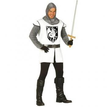 Disfraz de Caballero Medieval Blanco adulto Única