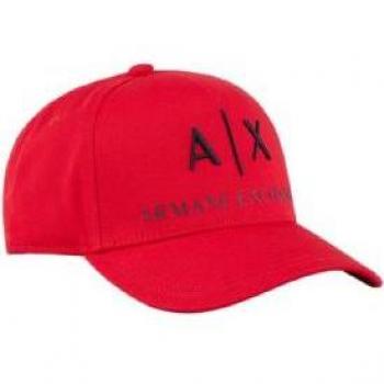 Gorra de Béisbol Roja Armani Exchange para Hombre