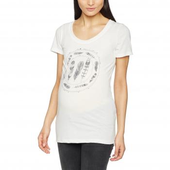 MAMALICIOUS Mlnille S/S Jersey Top, Camisa para Mujer, Blanco