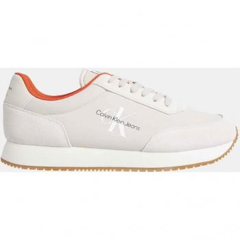 Zapatillas deporte de Hombre CALVIN KLEIN YM0YM00746 RETRO RUNNER ACF EGGSHELL-CREAMY WHITE-TRAVERTINE