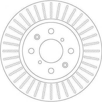 Disco de freno TRW DF6232, ventilado, 1 pieza, tipo delantero
