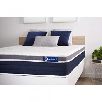Colchón Actisom 120x200 cm con látex y espuma viscoelástica, grosor de 26 cm, 7 zonas de confort