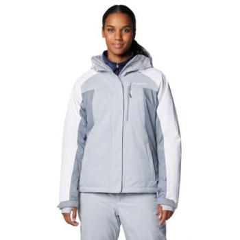Columbia Snowy Summit Insulated Women's Hooded Jacket - Cirrus Grey - Size S
