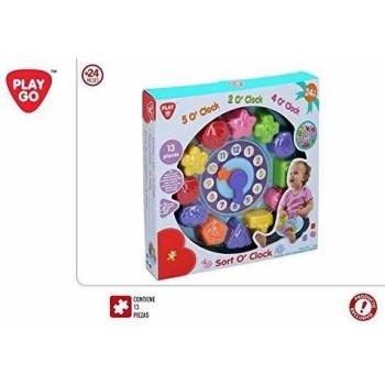 Color Baby- Reloj Actividades con Piezas Encajables, Multicolor