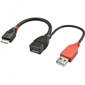 Cable USB 3.0 OTG con Función de Carga (0,5 m)