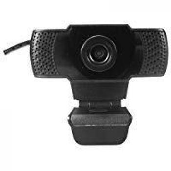 CoolBox CW1 – Webcam FullHD 1080p con micrófono para pc, 30fps, USB2.0 Plug&Play, Control de iluminación automático, Clip Giratorio.