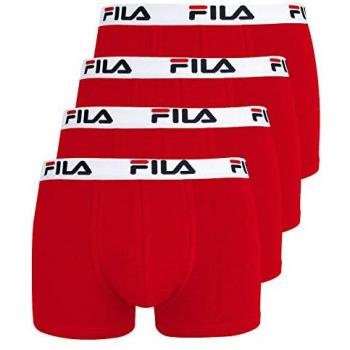 Bóxer de algodón Fila Nos con logo rojo (2 unidades) - L
