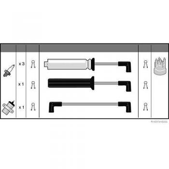 Juego de cables de encendido de alta tensión HERTH+BUSS JAKOPARTS J5380900