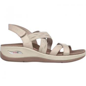 Sandalias Skechers Arch Fit Sunshine Luxe Lady beige mujer, tipo: Sandalias de Mujer y Niña, características: diseño cómodo, plantilla Arch Fit para soporte adicional, material ligero, suela antideslizante, estilo casual